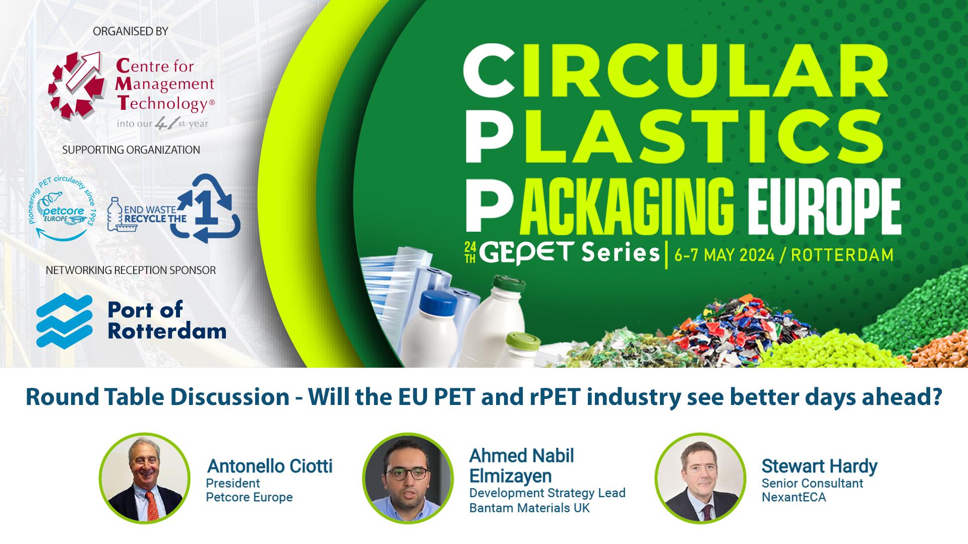 Circular Plastics Packaging Europe - 24th GEPET Series